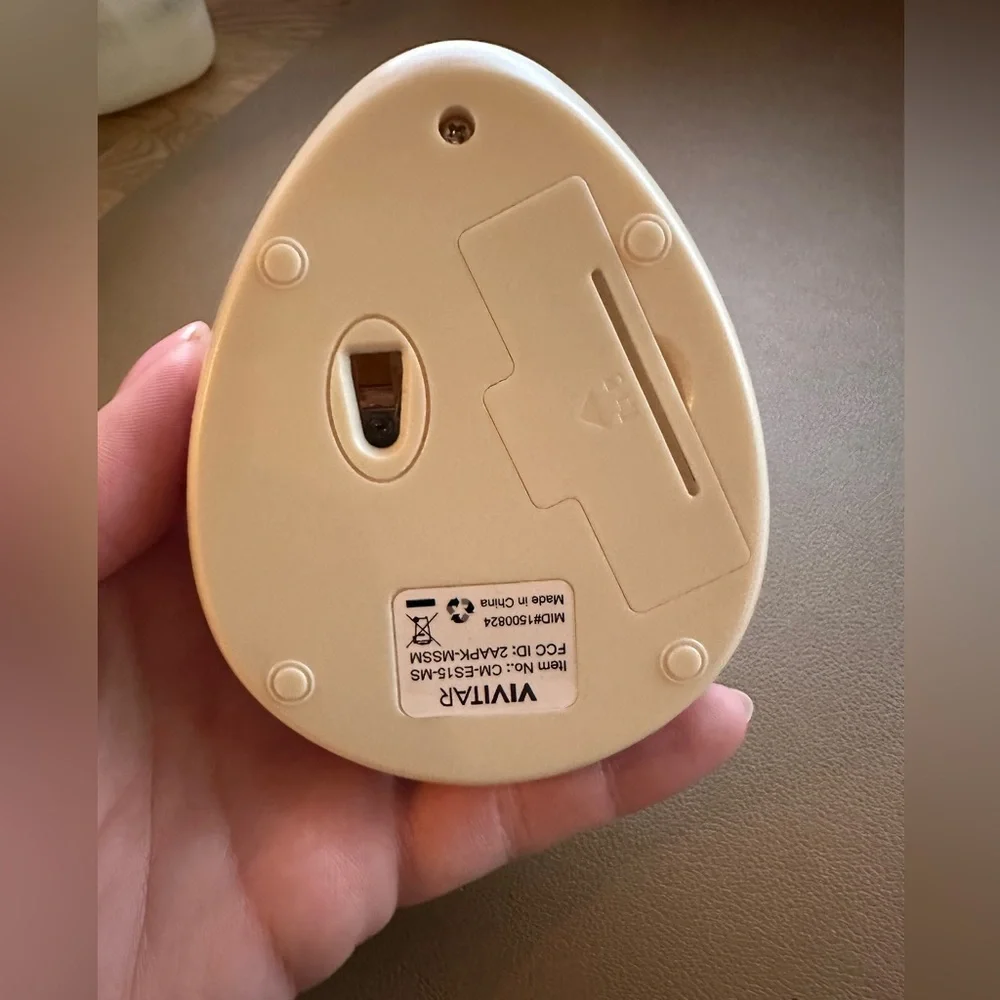 Cream Wireless Mouse